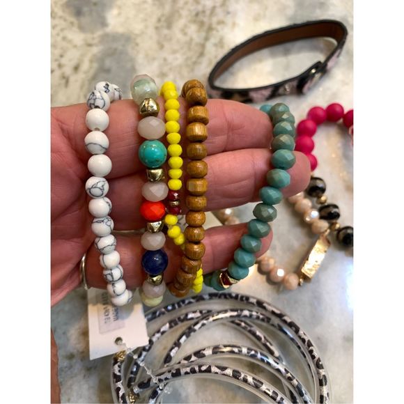 Multi Color Beaded and Bangle Bracelets #grab bag - Picture 6 of 6